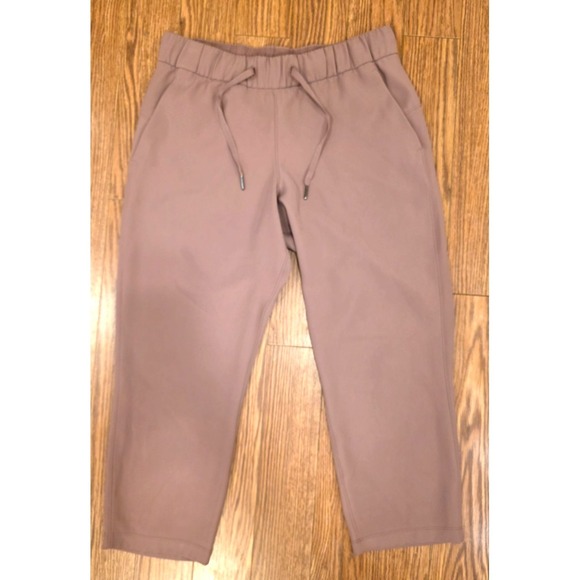 lululemon athletica Pants - Lululemon Keep Moving Pants Women's Size 8 Pink Rose Cropped Elastic 15.5" Waist